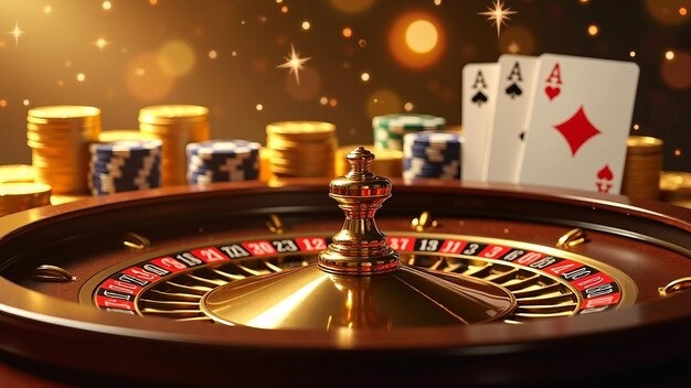 Live dealer table with roulette and baccarat games